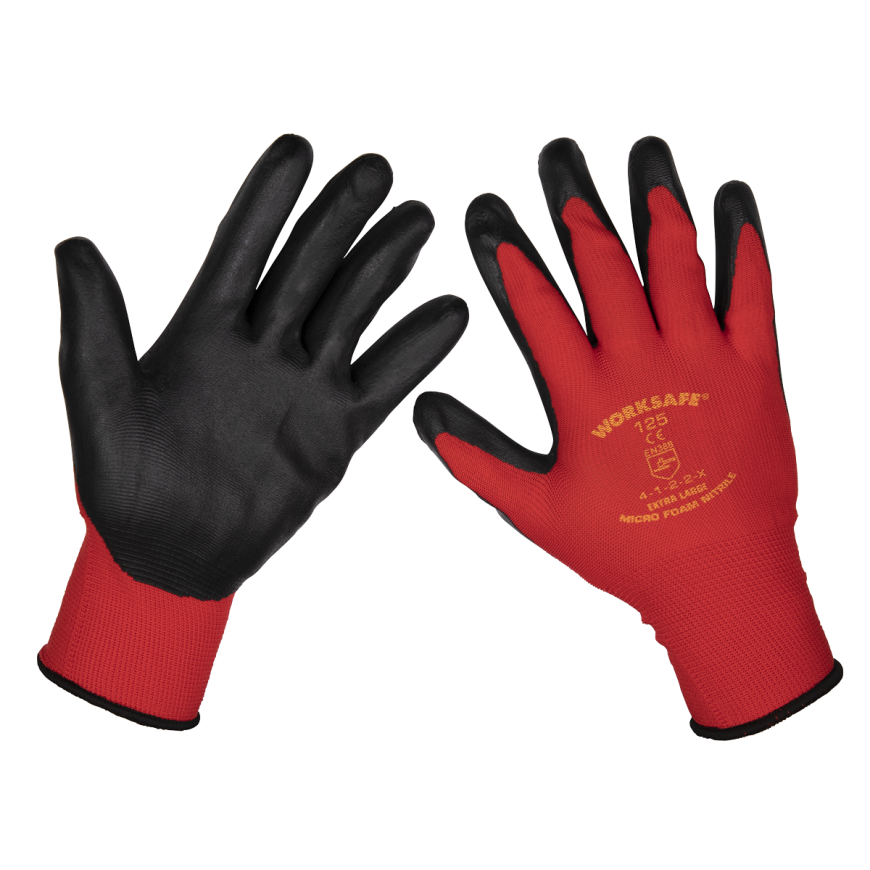 Nitrile Foam Gloves (X-Large) - Pack of 120 Pairs