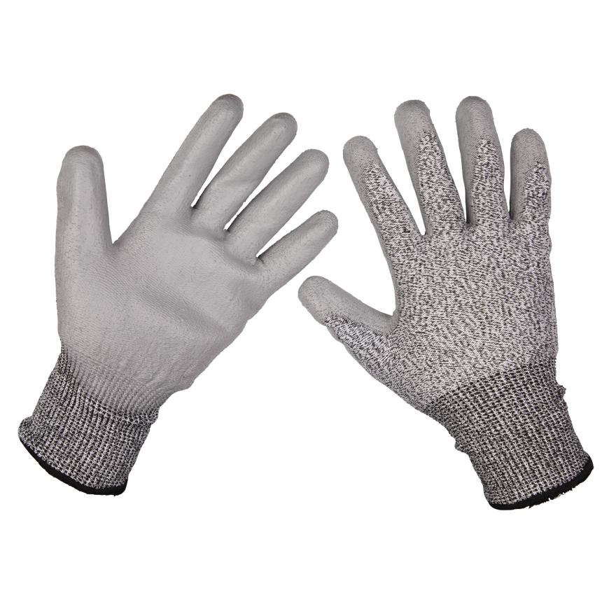 Anti-Cut PU Gloves (Cut Level C - Large) - Pair