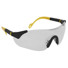 Sports Style Clear Safety Glasses with Adjustable Arms