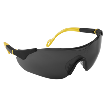 Sports Style Shaded Safety Specs with Adjustable Arms