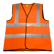 Hi-Vis Orange Waistcoat (Site and Road Use) - X-Large