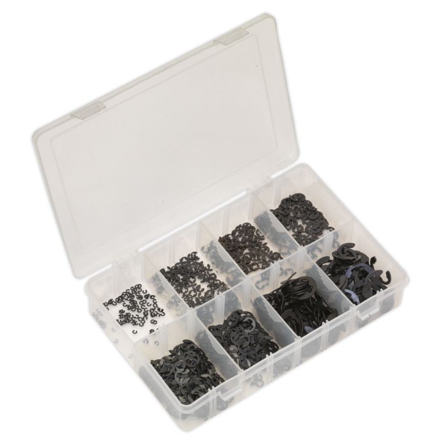 800pc E-Clip Retainer Assortment - Metric