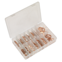 250pc Copper Sealing Washer Assortment - Metric