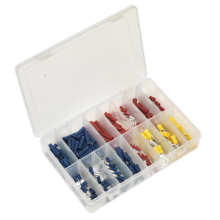 200pc Blue, Red & Yellow Crimp Terminal Assortment