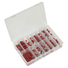 260pc Red Crimp Terminal Assortment