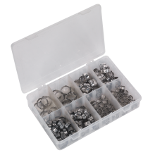 160pc Stainless Steel O-Clip Single Ear Assortment