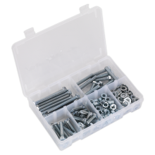 220pc High Tensile Setscrew, Nut & Washer Assortment M8