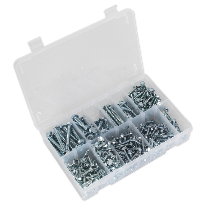 410pc Self-Drilling Hexagon Head Screw Assortment