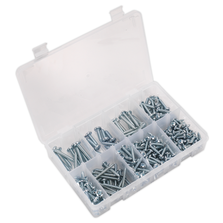 305pc Self-Tapping Pan Head Pozi Screw Assortment - DIN 798CZ