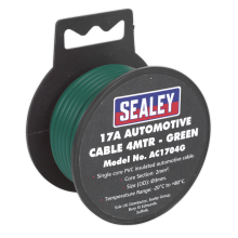 4m 17A Thick Wall Automotive Cable - Green