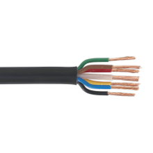30m 7-Core (6 x 1mm², 1 x 2mm²) Thin Wall Automotive Cable - Black