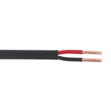 30m 28/0.30mm Thin Wall Flat Twin Automotive Cable - Black