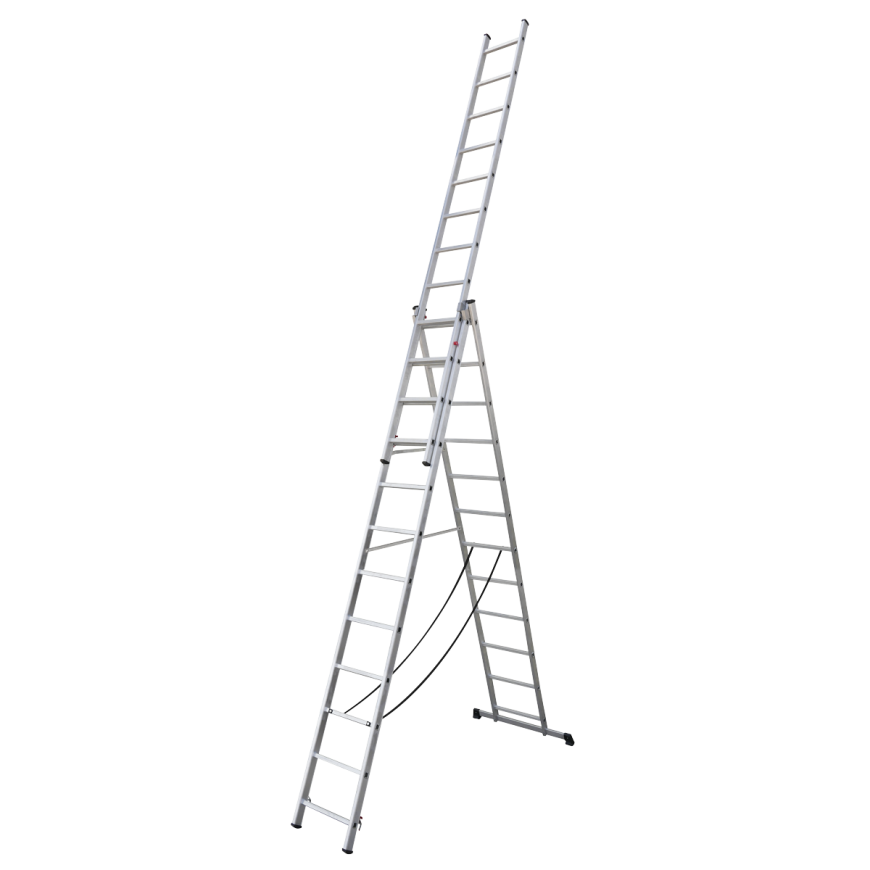 Aluminium Extension Combination Ladder 3x12 EN 131