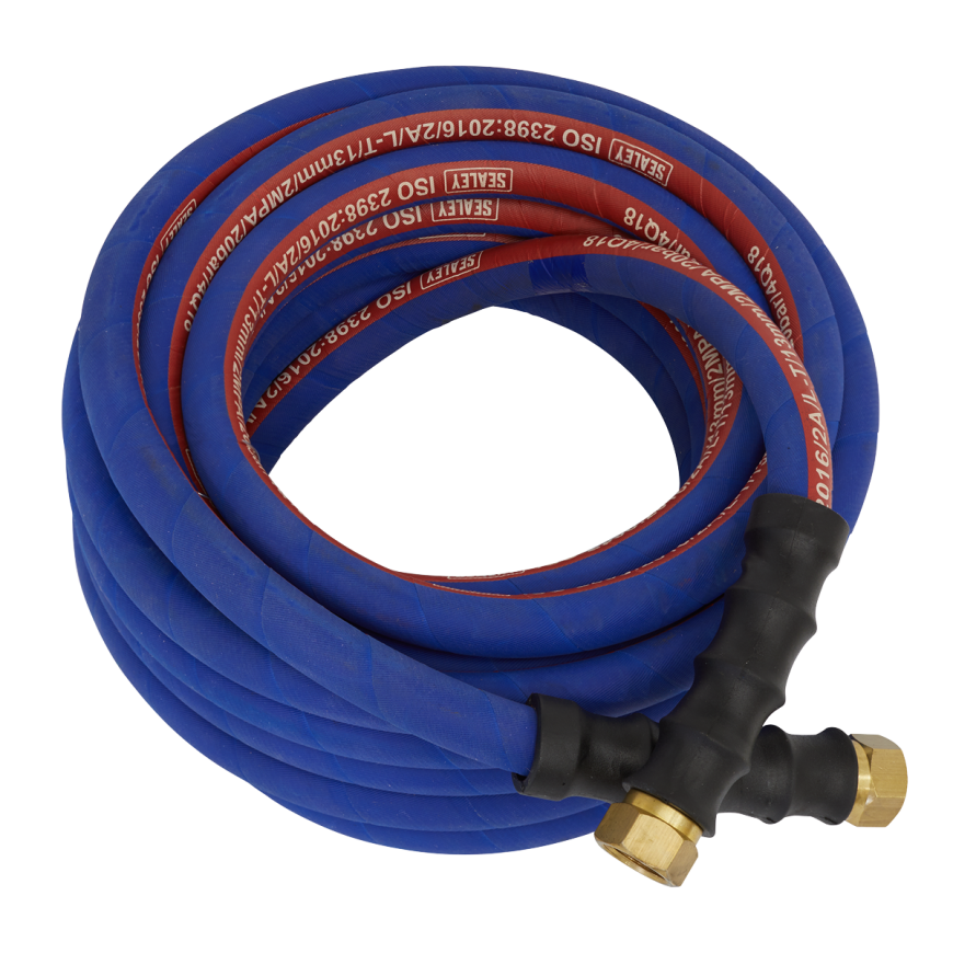 10m x Ø13mm Extra-Heavy-Duty Air Hose with 1/2