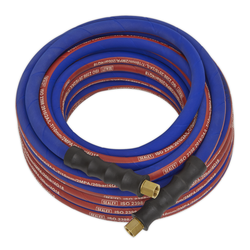 10m x Ø8mm Extra-Heavy-Duty Air Hose with 1/4