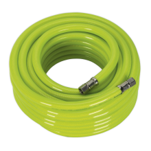 15m x Ø10mm High-Visibility Air Hose with 1/4