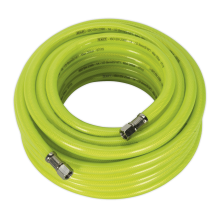 15m x Ø8mm High-Visibility Air Hose with 1/4