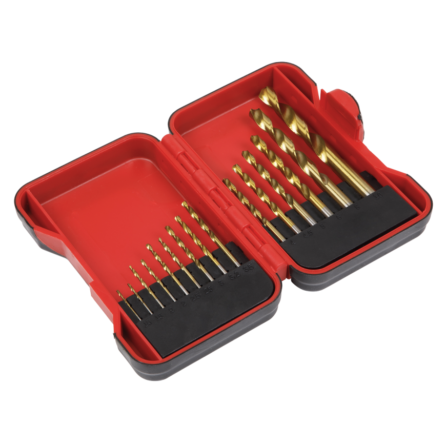 15pc HSS Drill Bit Set