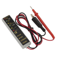 12V LED Battery & Alternator Tester