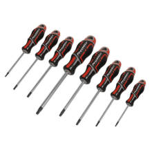 8pc GripMAX® Security TRX-Star* Screwdriver Set - Red