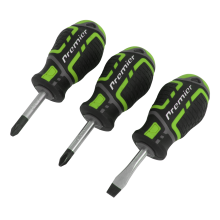 3pc GripMAX® Stubby Screwdriver Set - Hi-Vis