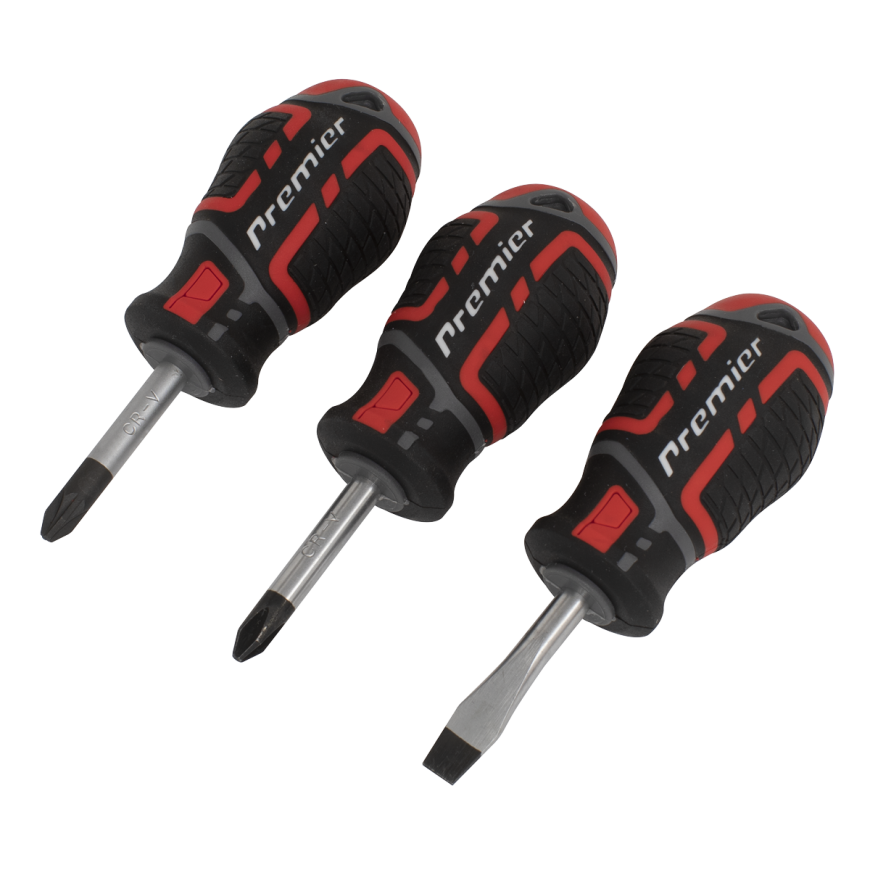 3pc GripMAX® Stubby Screwdriver Set