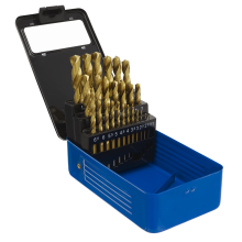 25pc HSS Fully Ground Drill Bit Set