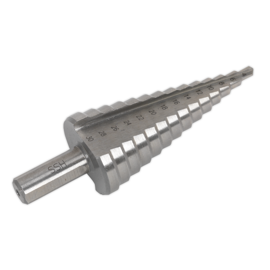 4-30mm Double Flute HSS M2 Step Drill Bit