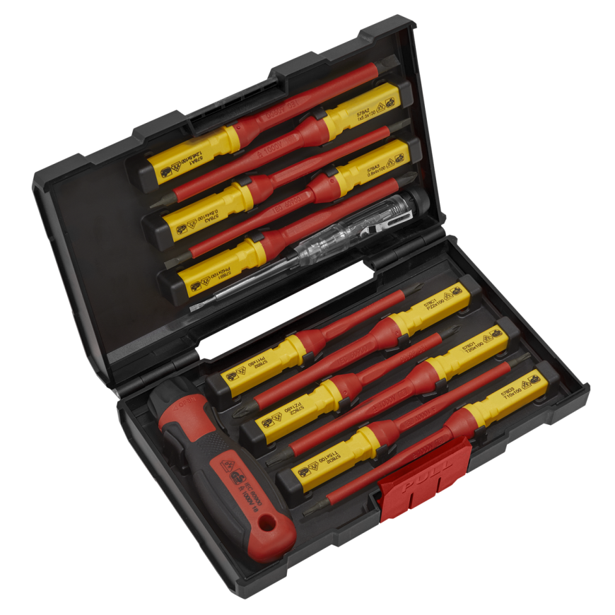 13pc Interchangeable Screwdriver Set - VDE Approved