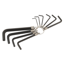 10pc Hex Key Set on Ring