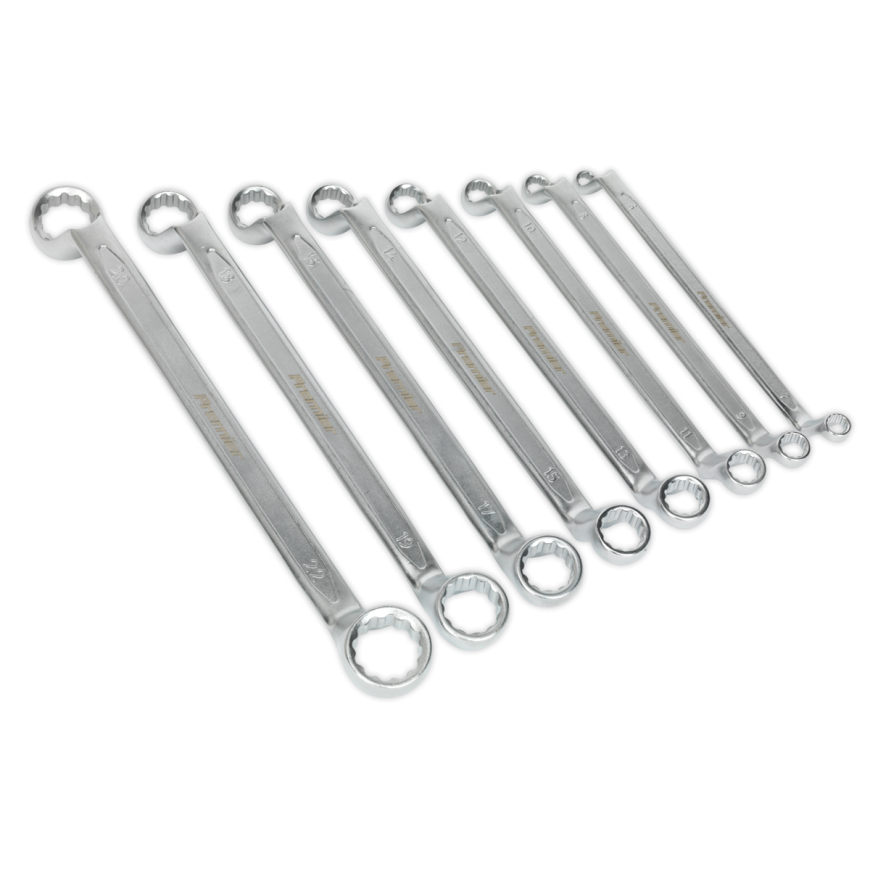 8pc Offset Double End Ring Spanner Set