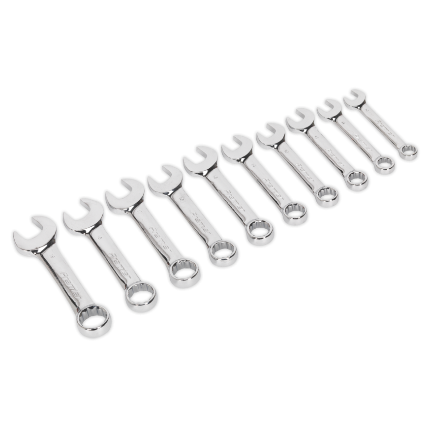 10pc Stubby Combination Spanner Set