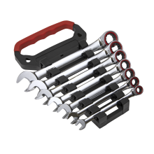 7pc Combination Ratchet Spanner Set - Platinum Series