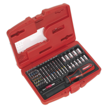 51pc Fine Tooth Ratchet Screwdriver Socket & Bit Set