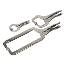 3pc Locking C-Clamp Set