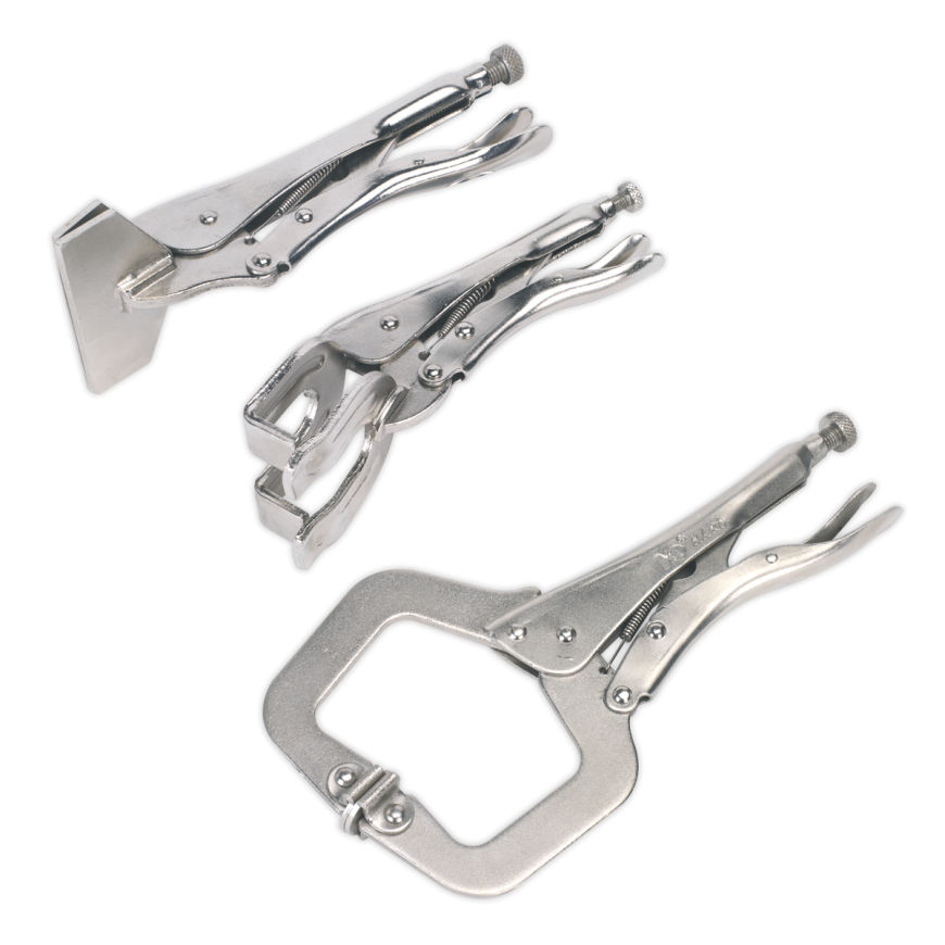 3pc 'C' Clamp & Welding Clamp Set