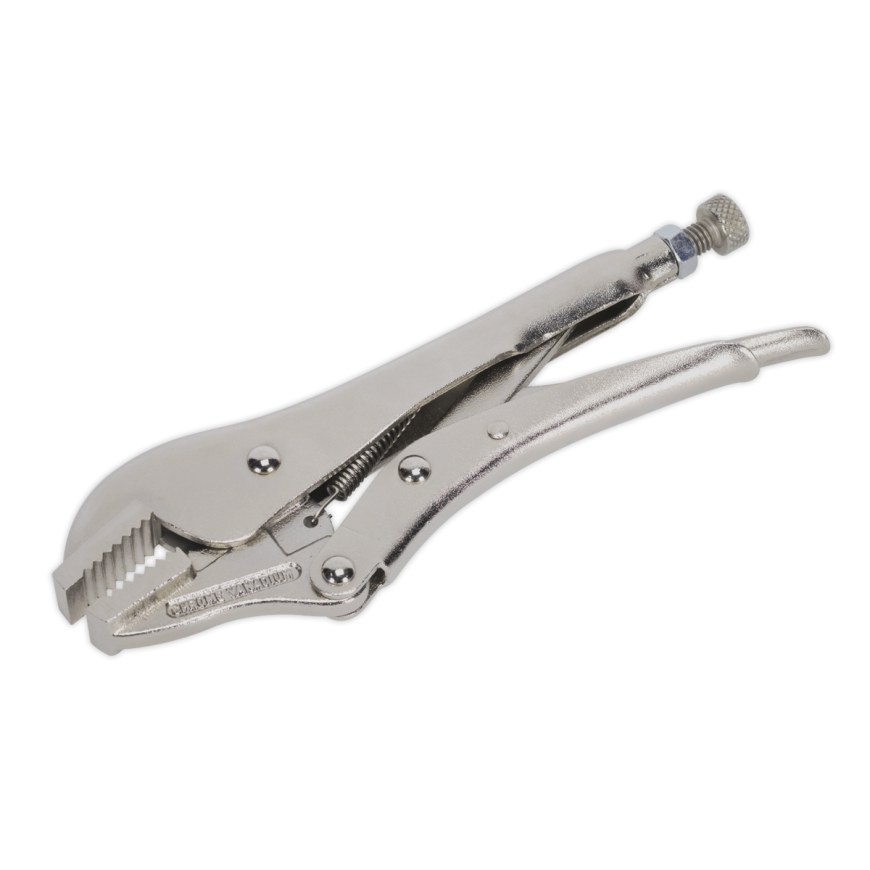 185mm Locking Pliers Straight Jaws 0-30mm Capacity