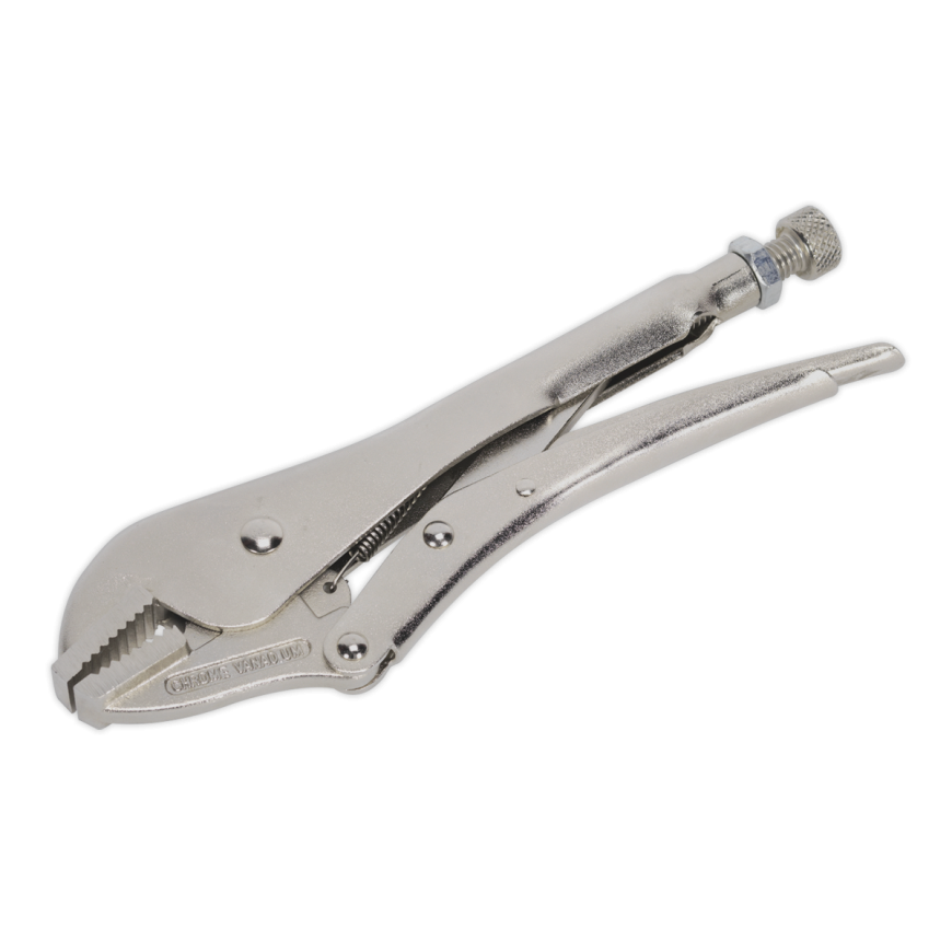 230mm Locking Pliers Straight Jaws 0-45mm Capacity