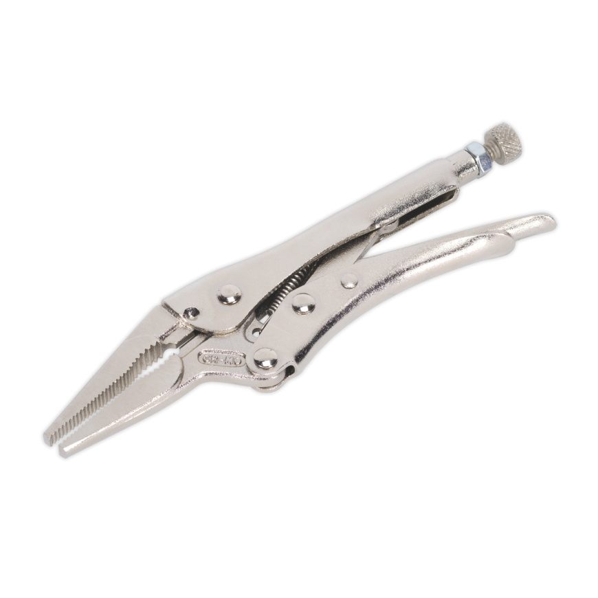 170mm Long Nose Locking Pliers 0-50mm Capacity