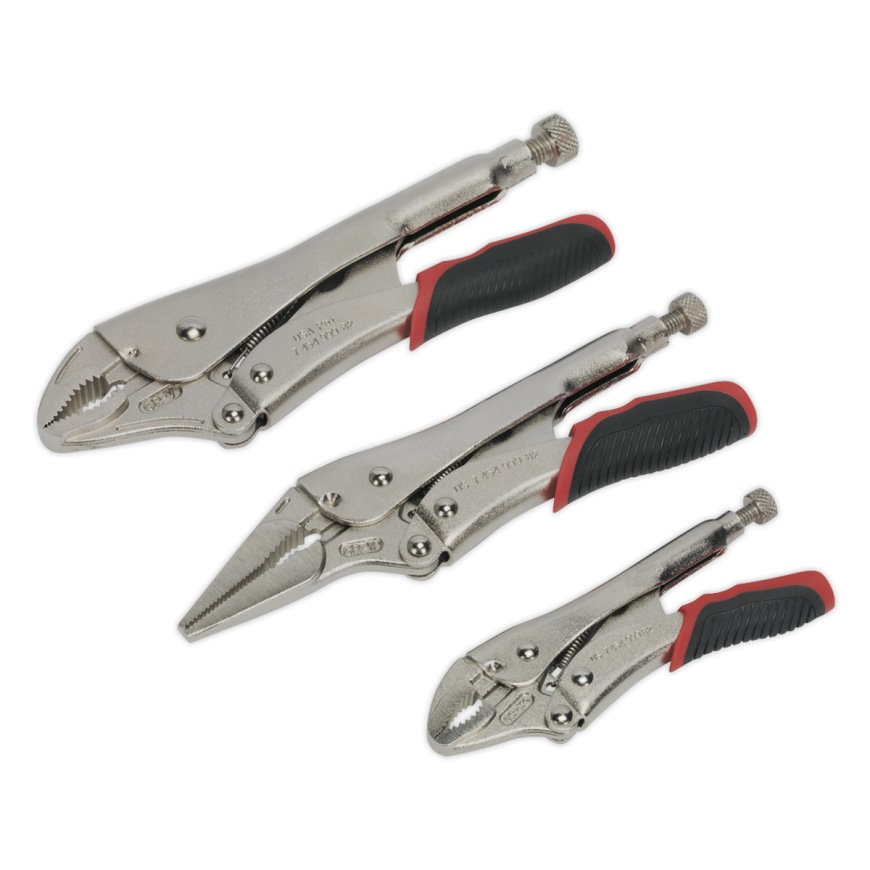 3pc Quick Release Locking Pliers Set