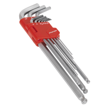 9pc Extra-Long Ball-End Hex Key Set