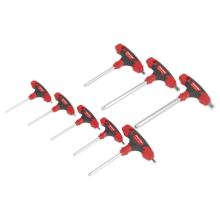 8pc T-Handle Ball-End Hex Key Set