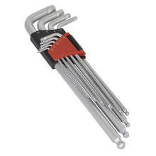 9pc Extra-Long Lock-On™ Ball-End Hex Key Set