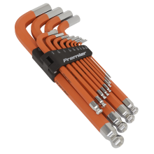 13pc Anti-Slip Jumbo Ball-End Hex Key Set - Imperial