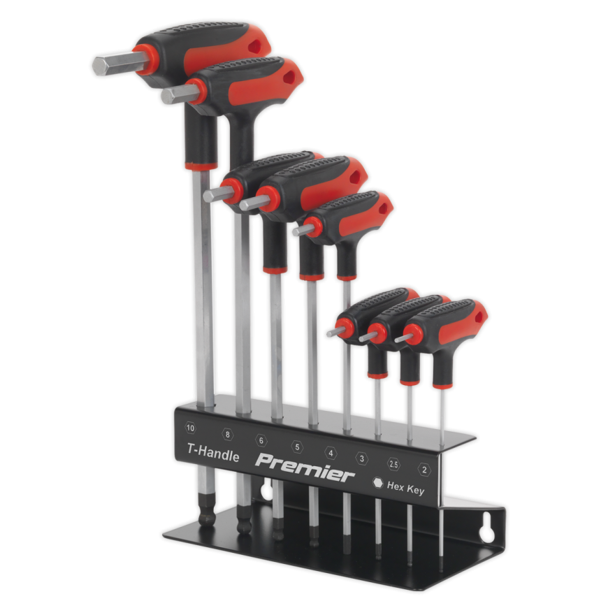 8pc T-Handle Ball-End Hex Key Set