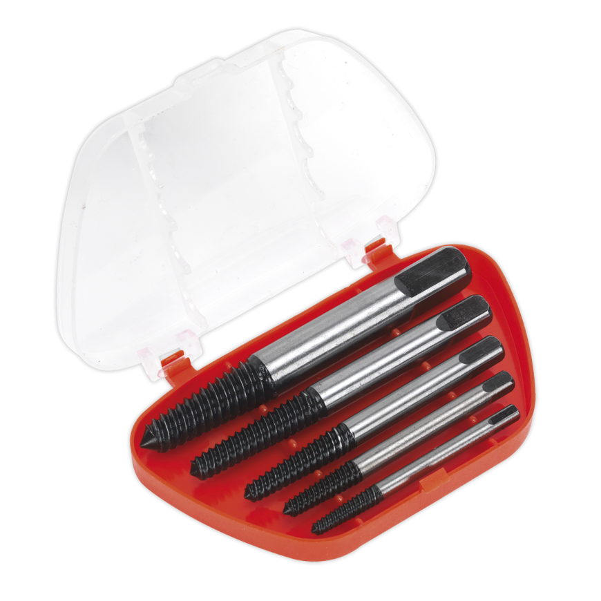 5pc Helix Type Screw Extractor Set