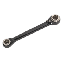 4-in-1 Reversible Ratchet Ring Spanner - Black Series