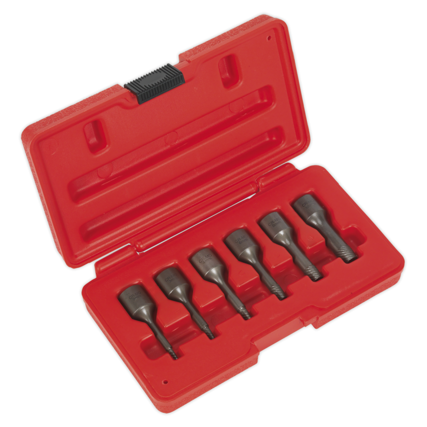 6pc 3/8''Sq Drive Screw Extractor Set