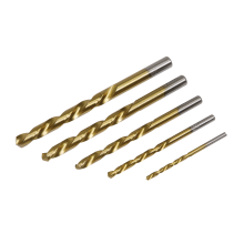 5pc Left-Hand Spiral Drill Bit Set