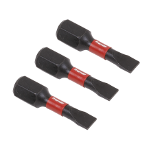 3pc 25mm Slotted 4.5mm Impact Power Tool Bits